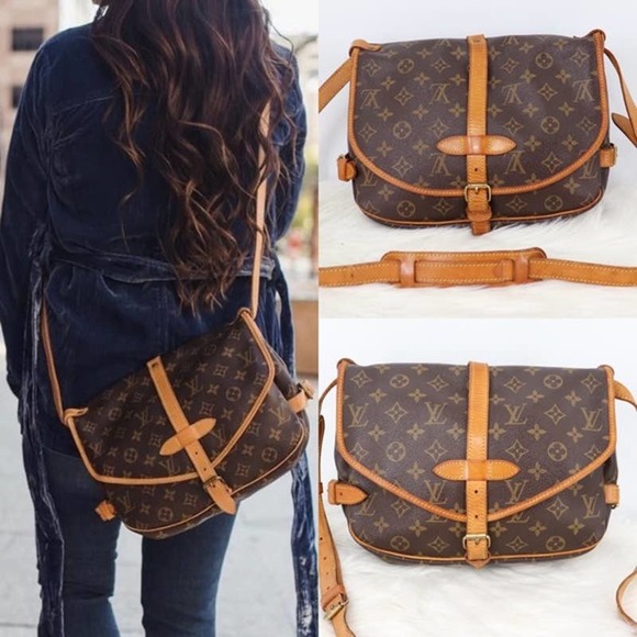 Louis Vuitton Saumur 30 Browns Monogram Crossbody in 2023